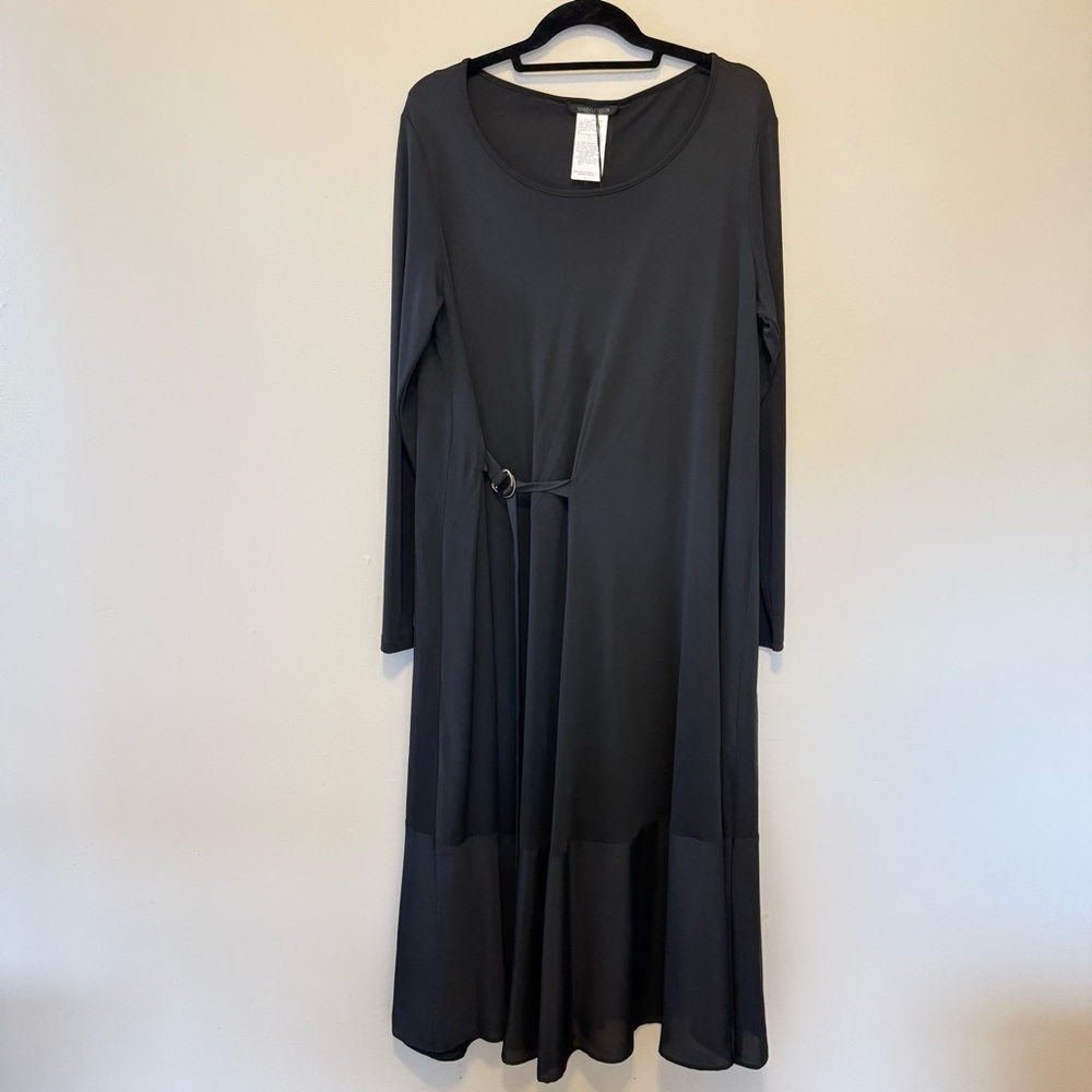 Marina Rinaldi Plus Size Black Ombra Shift Dress - Picture 3 of 8